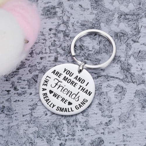 Funny Best Friends Christmas Gifts Ideas for Women Friendship Keychain Gift for BFF Best Friend Birthday Valentines Gifts for Women Men Coworker Teenage Girls Boys Sisters Brother Her Key Ring Sister