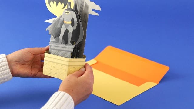Hallmark Batman Pop Up Birthday Card for Him (Heroic Day) Paper Wonder 3D Card