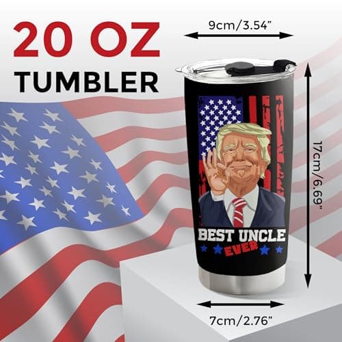 Christmas Gift for Uncle - Uncle Gifts - Birthday, Fathers Day, Christmas Funcle Gifts Idea from Niece Nephew - Stainless SteelTumbler 20oz