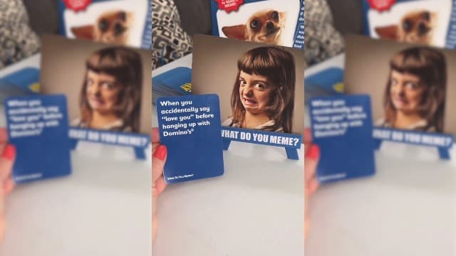 WHAT DO YOU MEME? Family Edition by Relatable, Now with Refreshed Content - Kids Games 8+, Family Games for Kids and Adults, The TikTok Viral Sensation, Includes 300 Caption Cards, 108 Photo Cards