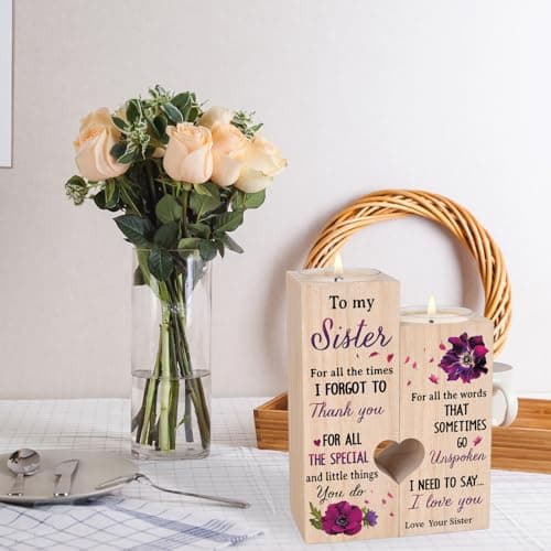 Sisters Gifts from Sister, Unique Birthday Gifts for Sisters, Best Sister Gift Ideas for Christmas Thanksgiving, Personalized Thank You Gifts