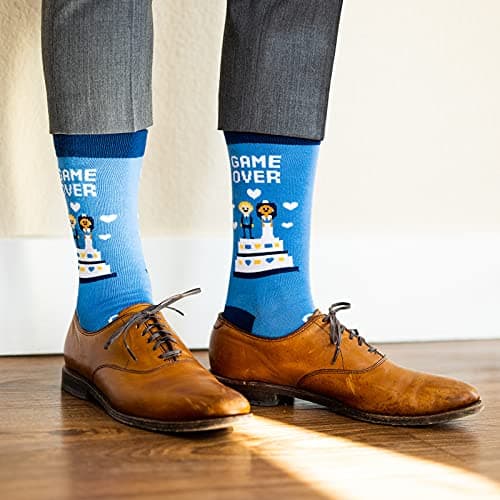 Lavley Funny Wedding Socks For Men and Women - Gifts For Groom, Groomsmen, Bride, Bridesmaids and Wedding Party