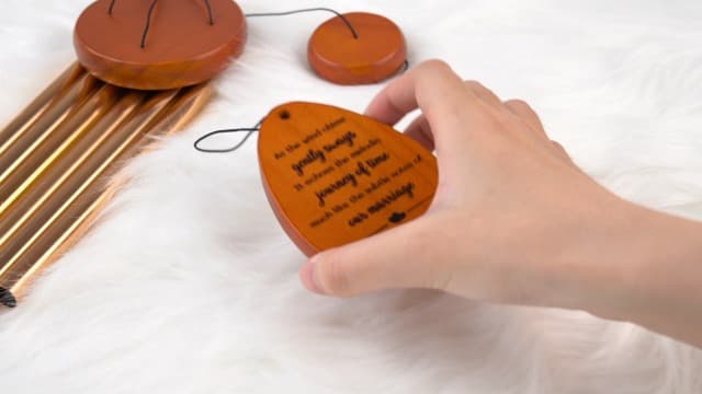 SteadStyle 50th Anniversary Wind Chime Gifts, Happy 50th Wedding Decoration Gifts for Parents, Couples, Friends, Golden Anniversary Keepsake