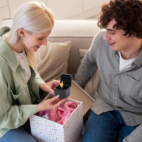 Gag Gifts for Him Her Adults,Middle Finger in a Box, Funny Gifts White Elephant Gifts for Adults, Christmas Stocking Stuffers for Men Quirky Joke Prank