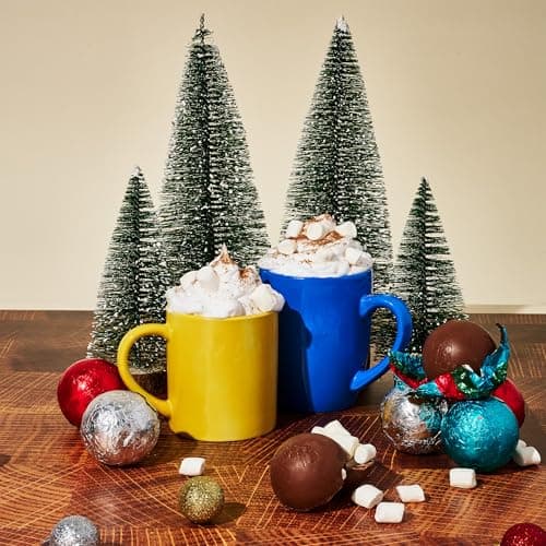 Bombombs, Hot Chocolate Bomb Gift Set, 5 Flavors in Colorful Wrappers; Fudge Brownie, Caramel Candy, S'Mores, Cookies & Cream, & Peppermint, Set of 24