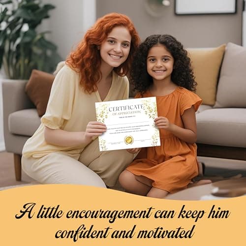 Certificate of Appreciation -25pcs, Certificates of Recognition, Thank You Gifts Certificates for Employees, Staff, Teachers, Volunteers, 8×10 Inch Award Certificate-A08