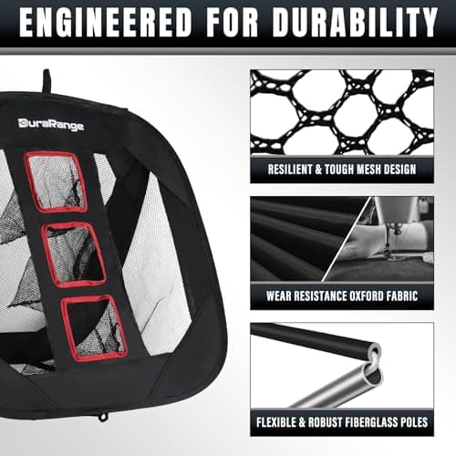 Pop-Up Golf Chipping Net - Ultimate Target Training Chip Aids for Precision & Distance, Outdoor | Indoor Practice, Golfer Gift