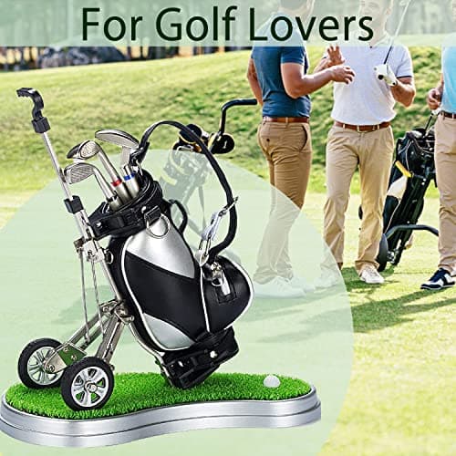 Gifts for Men, Golf Pen Holder Desk Accessories for Men Women Golfers, Birthday Graduation Gifts for Him Her, Dad Gifts for Dad Husband from Daughter Son Wife, Funny Home Office Decor Gadgets for Boss