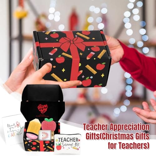 Teacher Appreciation Gifts, Gifts for Teachers, Teacher Spa Bath Bombs Gifts for Women, Best Teacher Gifts, Personalized Unique Teacher Spa Gift Baskets Box, Teacher Mothers Day Gifts