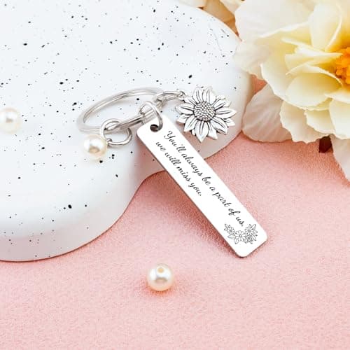 Going Away Gifts for Coworkers Women Friendship Keychain Friend Moving Away Gifts for Friends We Will Miss You Decorations Goodbye Things