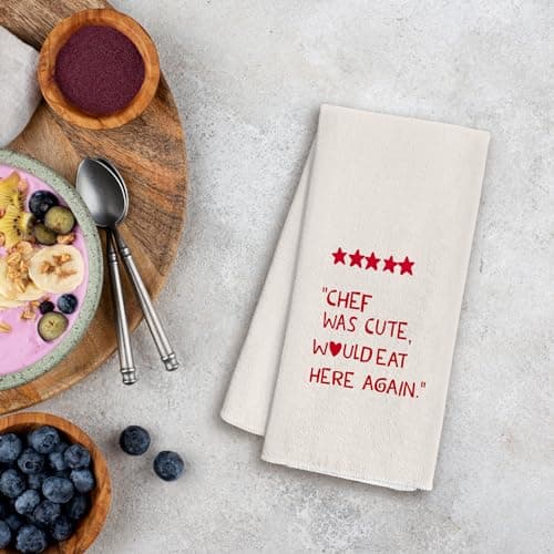 Chef Gifts Kitchen Towels - Cute Hostess Gifts, Decorative Kitchen Towels, 1624 Inches