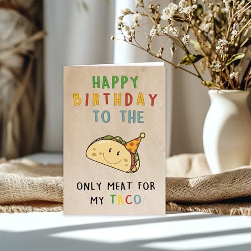 Funny Birthday Cards for Men, Birthday Gifts for Him, Romantic Husband Boyfriend Birthday Decorations Ideas