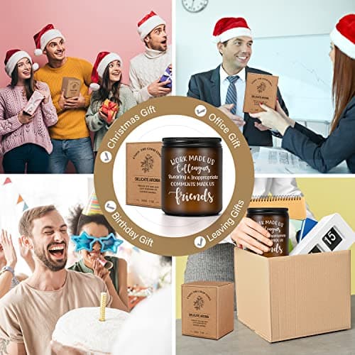 Coworker Leaving Gifts for Women Men - Funny Farewell Candle Gift for Colleagues Friends Going Away Birthday Christmas Office Goodbye Present for Work Bestie Boss Female Male