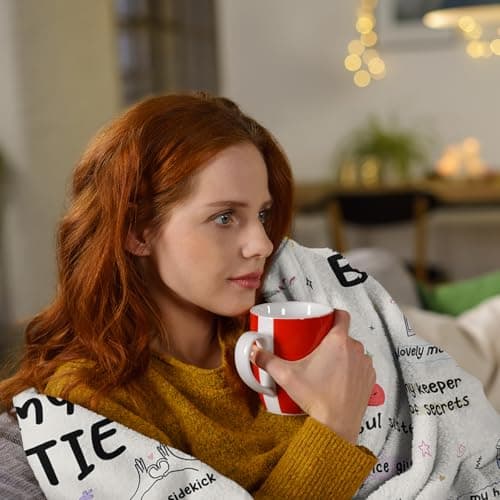 Best Friend Birthday Gifts for Women, Gifts for Best Friend Woman, Bestie Gift for Women, Friendship Gift for Woman, to My Bestie Present Blanket 50"X60"