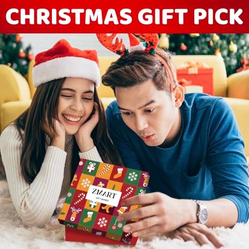 Zmart Christmas Gifts Stocking Socks for Women Men, Secret Santa Gifts Elf Stocking Xmas Gifts for Teens