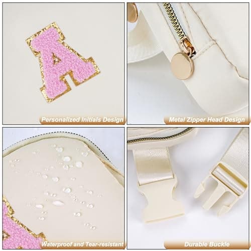 Birthday Gifts for 4 5 6 7 8 9 10 11 12 13 Year Old Girls,Graduation Gifts for Teens Kids Daughter Sister Her,Fanny Pack Crossbody Bag Belt Bag Cute Trendy Stuff | Cream,A