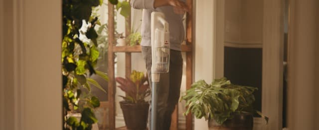 Bissell PowerClean 200W Self-Standing Cordless Vacuum w/Tangle Free Brush Roll, Removeable Battery, Wall Mount, Upholstery Tool & Bright Headlights, 4173