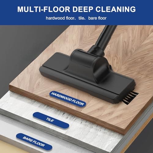 SOWTECH Corded Vacuum Cleaner, Super Power Suction Stick Vacuum Cleaners for Home, 6-in-1 Lightweight Hard Floor Vacuum Removable Handheld Vac, Portable Vacuum for Pet Hair