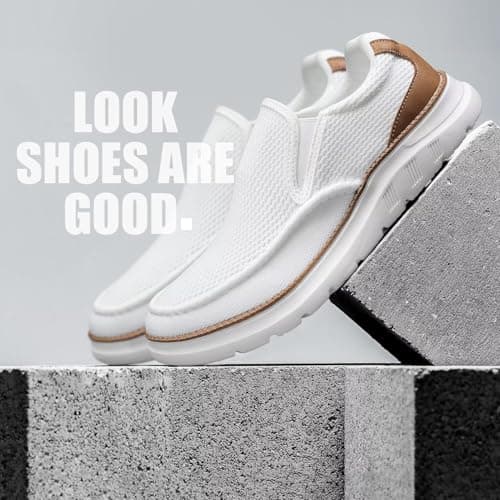 Vooncosir Mens Boat Shoes Casual Loafers Slip On Walking Dress Sneakers Mesh Business Oxfords Work Lightweight Soft Sole