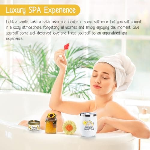 Sending Sunshine Gift, Sunflower Gifts for Women, Care Package, Birthday Gifts Box, Get Well Soon Gifts Basket Thinking of You Gift for Women, Friend, Sister, Mom with Inspirational Blanket