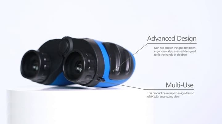 LET'S GO! Binocular for Kids, Compact High Resolution Shockproof Binoculars