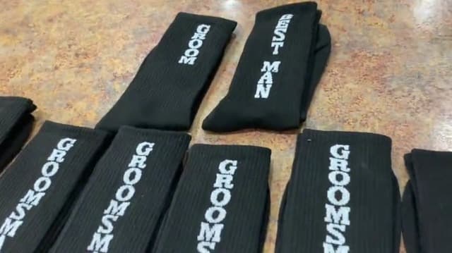 ZXGXLAW 8 Pairs Groom Groomsmen Gifts For Men Wedding Novelty Socks Funny Proposal Gifts Bestman