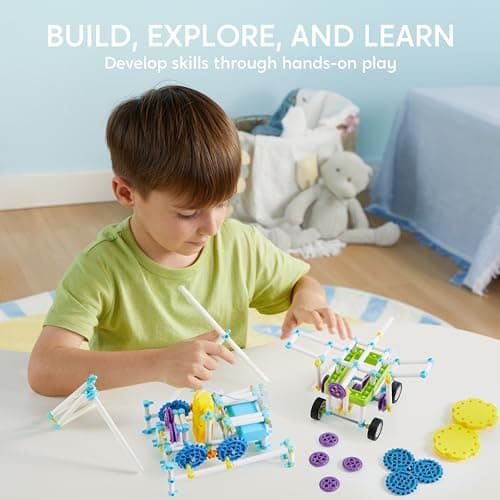 Klever Kits 36-in-1 Motor Robotic Kits, Make Your Own Kids Craft Kits Educational STEM Toys for Ages 8-13 Boys and Girls, Science Gifts for 8 Years Old