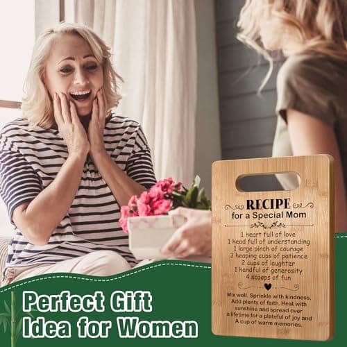 Mom Birthday Gifts from Daughter Son, Mother Cutting Board Gift, Cute Mom Gifts from Daughter Son, Christmas Gifts for Mother, Mom Gift for Mothers Day