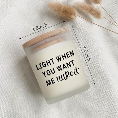 Gifts for Him Boyfriend Husband Men Couples Gift Ideas, Romantic Valentines Day Gift for Him, Naughty Boyfriend Birthday Gifts, Funny Anniversary Presents for Men Husband Couple, Christmas, Candles