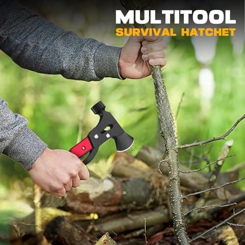 Gifts for Men, 15 in 1 Multitool Axe for Camping Hunting Hiking, Gifts for Dad, Men, Husband, Him, Father, Birthday Gadgets Idea for Him Husband Boyfriend