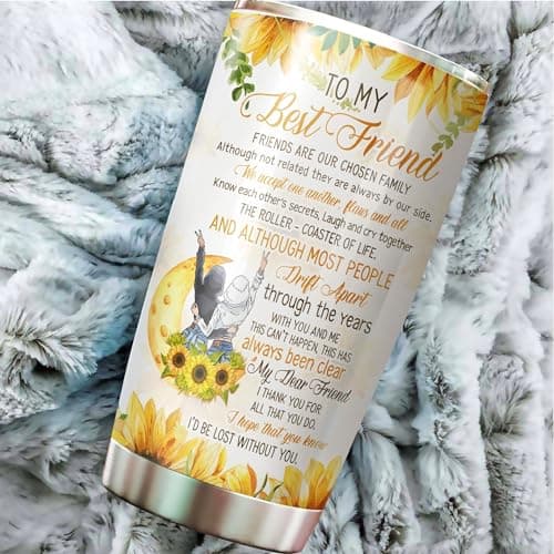 Gift for Best Friend - Best Friend Tumbler - Gifts for Bestie Women - Bestie Cup - Gifts for Best Friend Woman on Birthday, Christmas - To My Best Friend Coffee Mug - Bestie Tumbler 20 Oz