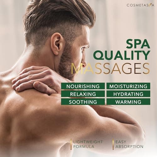 Cosmetasa Sore Muscle Massage Oil for Massage Therapy with Roller - All Natural, Cruelty-Free Massage Oils for Muscle Relaxing & Joint Comfort - Arnica Extract with Lavender & Chamomile Oil (8.8 oz)