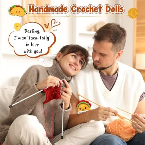 Boyfriend Husband Anniversary I Love You Gifts for Her Him Women Girlfriend Wife Birthday Unique Gift Idea, Handmade Crochet Taco Couples Romantic Valentines Christmas Small Wedding Gifts - To My Love