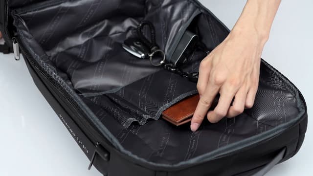 BANGE Men's Anti-Theft Backpack,Waterproof Fashion Travel Backpacks,High Tech Backpack with USB3.0 Charging Port,Business Laptop Backpack Fits 17.3 Inch Notebook…