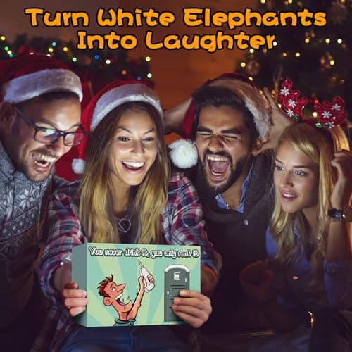 Funny Porta Potty Shot Glasses: White Elephant Gag Fun Novelty Yankee Party Exchange Gifts for Adults Men - Secret Dirty Santa Christmas Stocking Stuffers Ideas for Dad Husband Coworker Brother