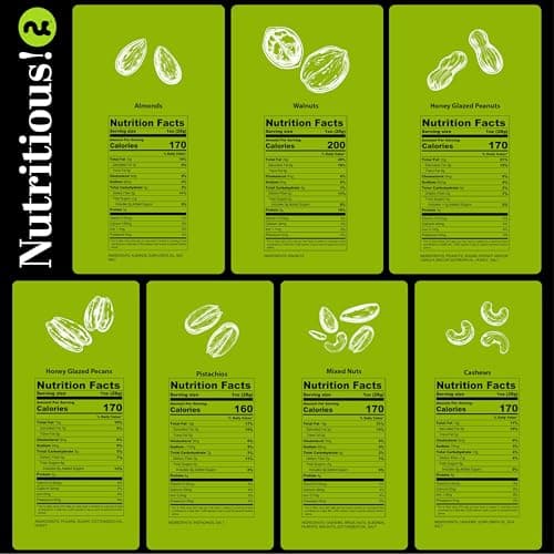 NUT CRAVINGS - Diwali Mixed Nuts Gift Basket in Red Gold Box (7 Assortments, 1 LB) Food Arrangement, Healthy Snack Care Package, Food Assortments