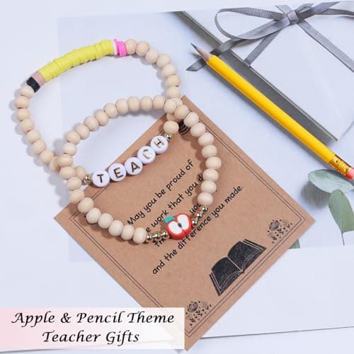 Korotho Teacher Appreciation Gifts for Women, Teacher Bracelets Thank You Gift End of The Year Teachers Appreciation Bracelet Must Have Present from Student
