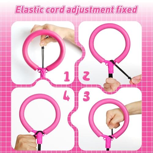 Flooyes Skip Ball for Kids, Ankle Skip Ball Toy with Counter, Timer and Cal Calculator, Girl Birthday Gifts for Age 6 7 8 9 10+, Rechargeable Colorful Flash Wheel Skip Ball for Girls Women