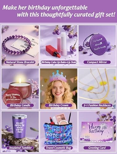 Birthday Gifts for Women - Unique Inspirational Theme Happy Birthday Gift for Her/Friendship/Sister/Best Friend/Mom/Girlfriend/Wife/Teen Girls/Bestie,Gifts for Women