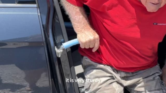 2 Pack Car Door Handle for Elderly Car Handle Assist Portable Vehicle Support Handle for Easy Sit to Stand Assistance Auto Cane for Seniors and Handicapped Supports Up to 450 Pounds