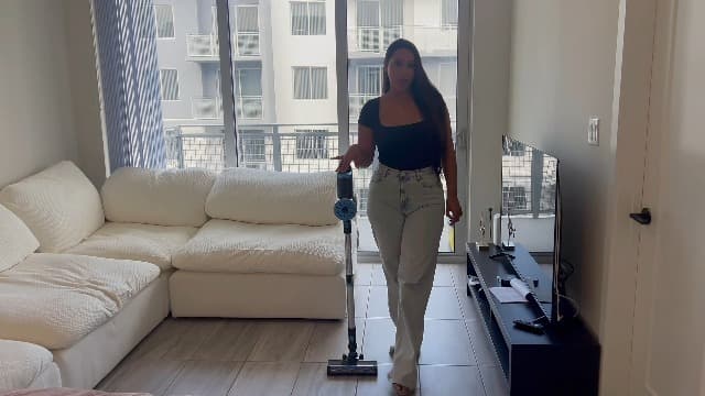 Cordless Vacuum Cleaner with Self-Standing, LED Screen Stick Vacuum Cleaners for Home, Lightweight Powerful Suction Vacuum, 6-in-1 Rechargeable Vacuum for Carpets, Pet Hair, Hardwood Floors