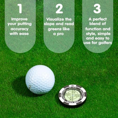 SlopeMaster ProGreen Reader - Golf Ball Marker with High Precision Green Reading Aid Golf Accessories for Men Women