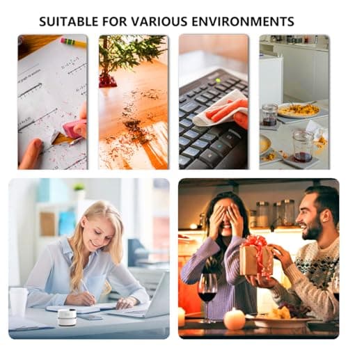 TRZLIFE Desk Vacuum Cleaner, Rechargeable and Durable Mini Desktop Vacuum with Bonus Accessories Desk Cleaner Sucks Tiny Items and Crumbs from Desktop Drawer Countertop Ideal as a White Elephant Gift