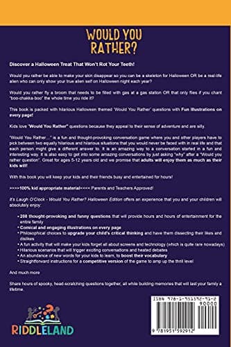 It's Laugh O'Clock - Would You Rather? Halloween Edition: A Hilarious and Interactive Question Game Book for Boys and Girls Ages 6, 7, 8 , 9, 10, 11 ... Gift for Kids (Halloween Books for Kids)