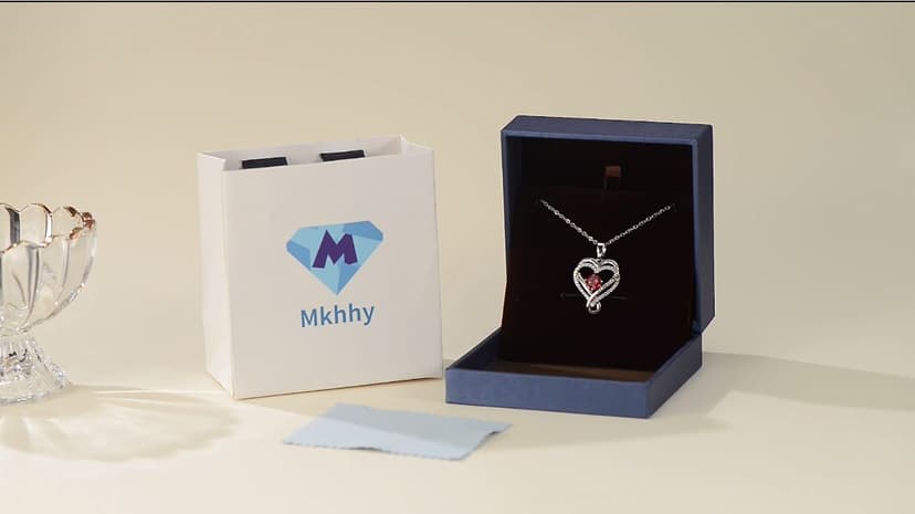 Jewelry for Women Wife Infinity Heart Birthstone I Love You Necklace S925 Anniversary Women Necklaces for Her Wife Birthday Gift Ideas, Birthday Present for Girlfriend Mom Daughter Sterling Silver