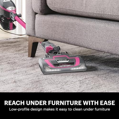 Shark HV371 Rocket Pro DLX Corded Stick, Removable Hand Vacuum, Advanced Swivel Steering, XL Cup, Crevice Tool, Upholstery Tool & Anti-Allergen Dust Brush, Fuchsia, Capacity