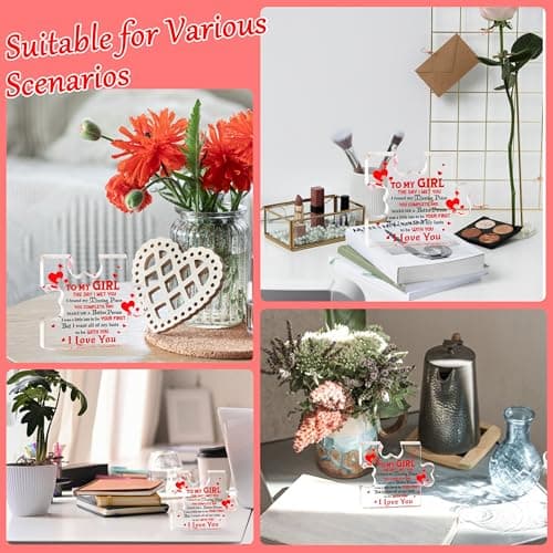 I Love My Gf, I Love My Girlfriend, Gf Gifts, Miss You, Gift for Gf, Valentines Day Gifts for Gf, Girlfriend Birthday Gift Ideas, Soulmate Gifts for Her, To My Girl Acrylic Block