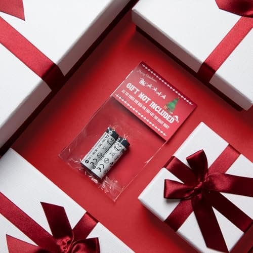 Gift Not Included Batteries Gag Gift - Funny Prank for Present Adults for Women Men - Stocking Stuffer for Him Her Boyfriend Girlfriend