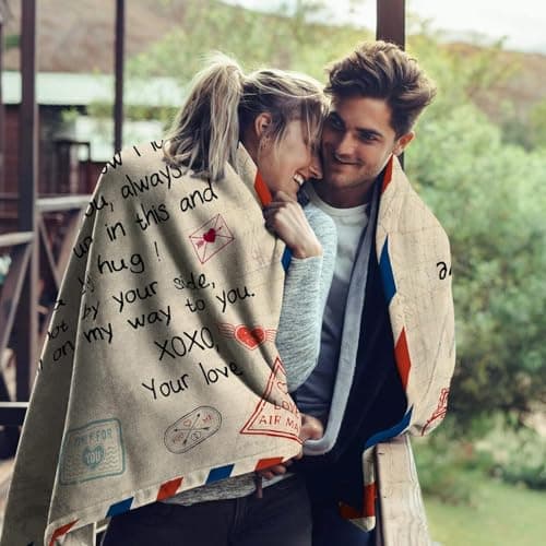 Gifts for Girlfriend 80"x60" Blanket - Birthday Gift from Boyfriend - Romantic Gifts for Her - Girlfriend Valentine's Day Anniversary Presents - GF Birthday Graduation Gift Ideas