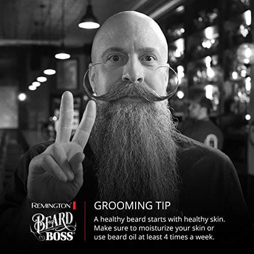 Remington Vacuum Beard Trimmer,13 Length and Style Settings with Adjustable Length Comb (2-18mm),Vacuum Trimmer for Beard, Mustache, and Stubble, Rechargeable Lithium Power, Washable, Removable Blades